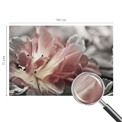 Fototapet barn med pastellfärgade blommor