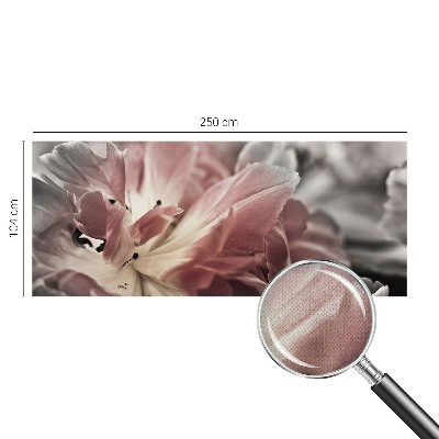 Fototapet barn med pastellfärgade blommor