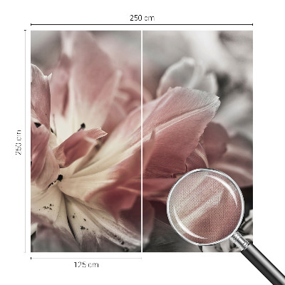 Fototapet barn med pastellfärgade blommor
