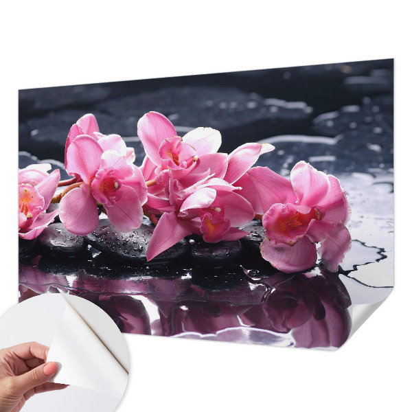 Självhäftande fotovägg Blommig elegans