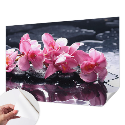 Självhäftande fotovägg Blommig elegans