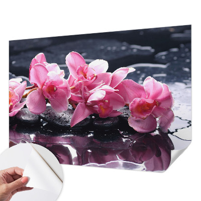 Självhäftande fotovägg Blommig elegans