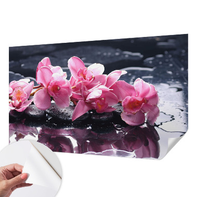 Självhäftande fotovägg med blommigt mönster