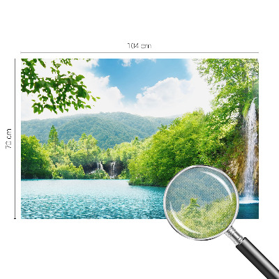 Fototapet barn Naturligt vattenfall