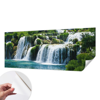 Självhäftande fotovägg i naturliga färger för att skapa harmoni i rummet