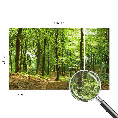Peel and stick fototapet med motiv av en naturlig stig