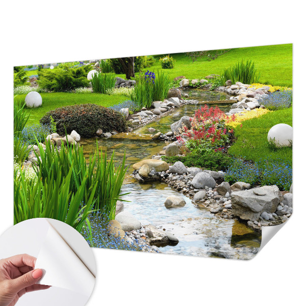 Peel and stick fototapet Idyllisk trädgård