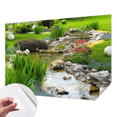 Peel and stick fototapet Idyllisk trädgård