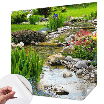 Peel and stick fototapet Idyllisk trädgård