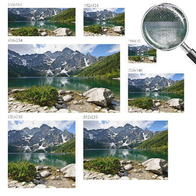 3D fototapet med motiv av Bergsjö