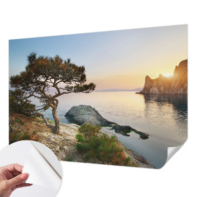 Peel and stick fototapet med motiv av en fridfull natur