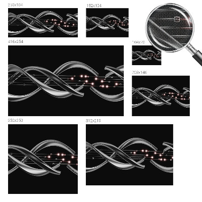Självhäftande fototapet med flätat mönster
