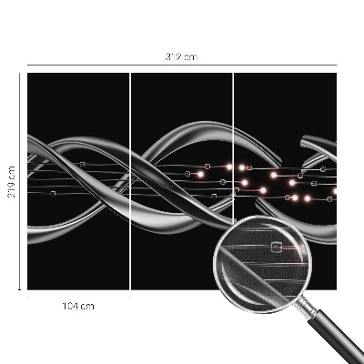 Självhäftande fototapet Flätat mönster