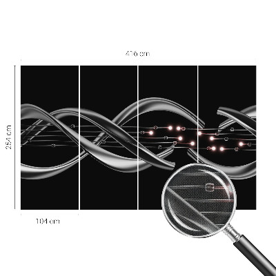 Självhäftande fototapet Flätat mönster