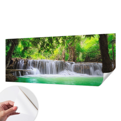 Fototapet för barn med motiv av ett skogsvattenfall