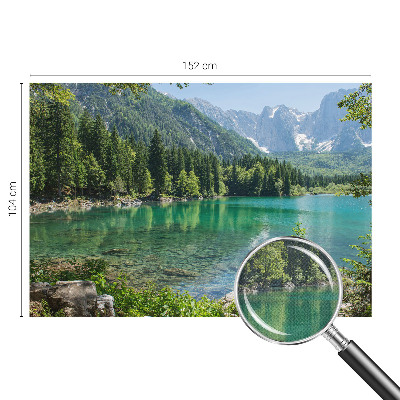 Fototapet för barn Grön sjö