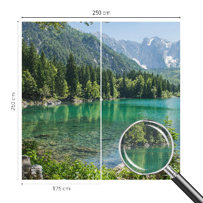 Fototapet för barn Grön sjö