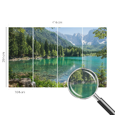 Fototapet för barn Grön sjö