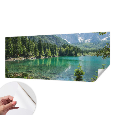 Fototapet för barn Grön sjö