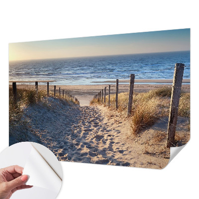 Självhäftande fotovägg Strandstig