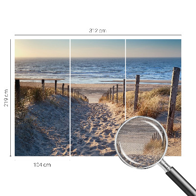 Självhäftande fotovägg Strandstig