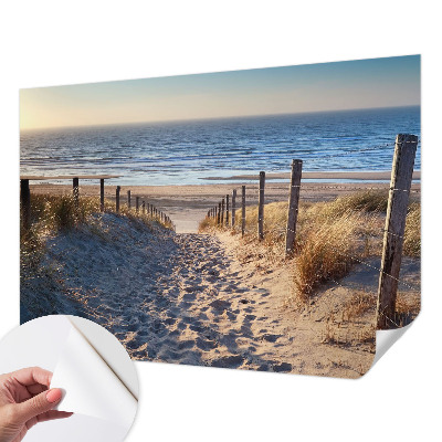 Självhäftande fotovägg Strandstig