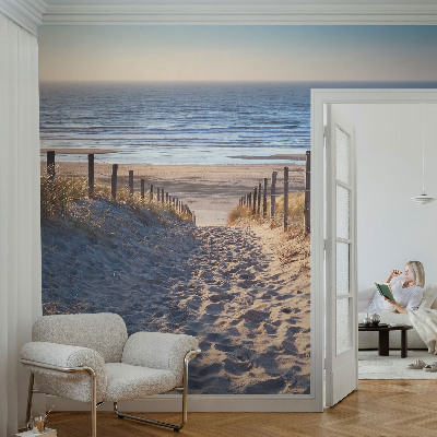 Självhäftande fotovägg Strandstig