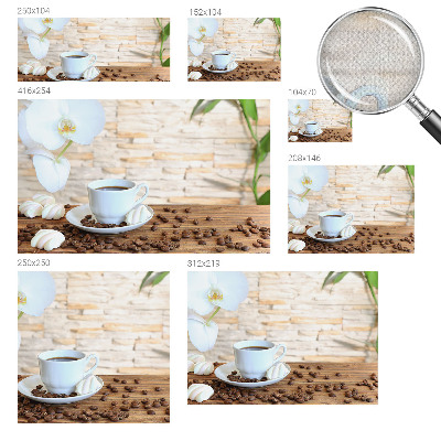 Peel and stick fototapet med blommigt motiv för en avslappnad atmosfär
