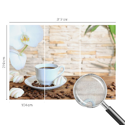 Peel and stick fototapet med blommigt motiv för en avslappnad atmosfär