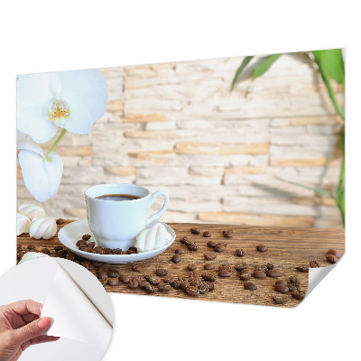 Peel and stick fototapet med blommigt motiv för en avslappnad atmosfär