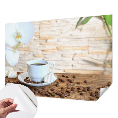 Peel and stick fototapet med blommigt motiv för en avslappnad atmosfär