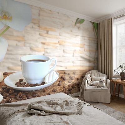 Peel and stick fototapet med blommigt motiv för en avslappnad atmosfär