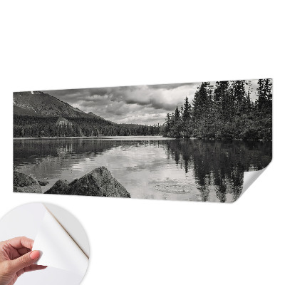 Fototapet barn med motiv av ett bergspanorama