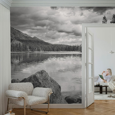 Fototapet barn med motiv av ett bergspanorama