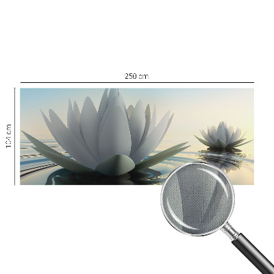 Peel and stick fototapet med motiv av näckrosor