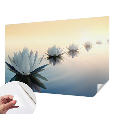 3D fototapet med motiv av en fridfull utsikt