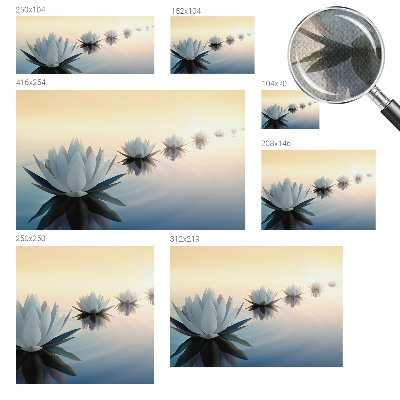 3D fototapet med motiv av en fridfull utsikt