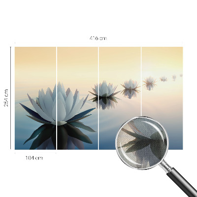 3D fototapet med motiv av en fridfull utsikt