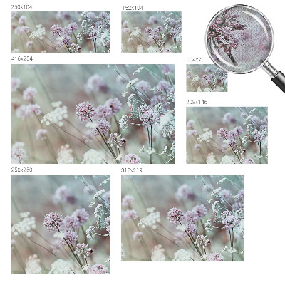 Fototapet barnrum med motiv av vildblommor