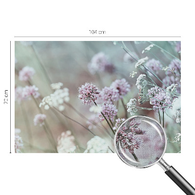 Fototapet barnrum med motiv av vildblommor