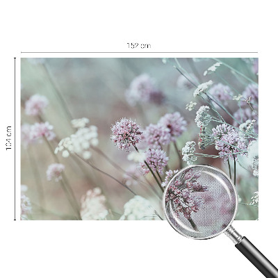 Fototapet barnrum med motiv av vildblommor
