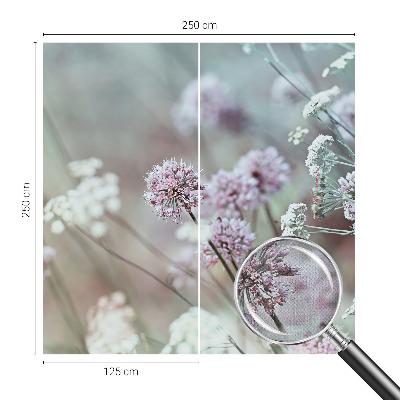 Fototapet barnrum med motiv av vildblommor