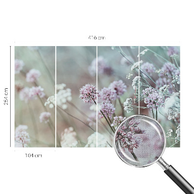 Fototapet barnrum med motiv av vildblommor