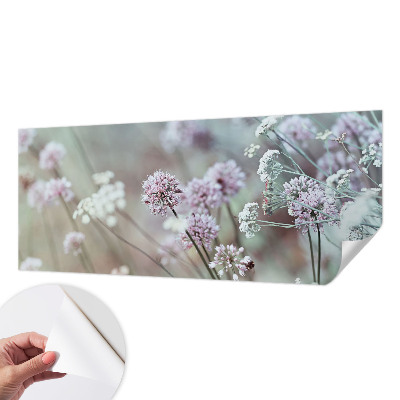 Fototapet barnrum med motiv av vildblommor