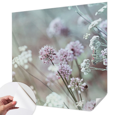 Fototapet barnrum med motiv av vildblommor