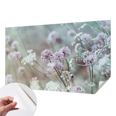 Fototapet barnrum med motiv av vildblommor