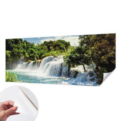 Fototapet för barn med motiv av ett fantastiskt vattenfall