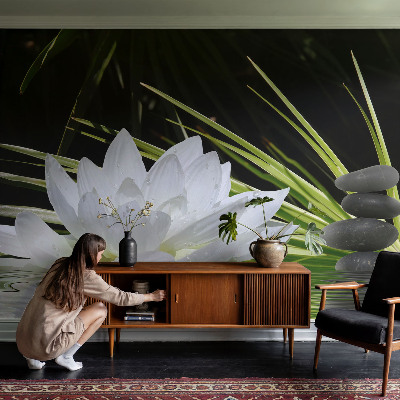 Självhäftande fotovägg med motiv av liljemeditation