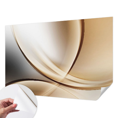 3D fototapet med rundade linjer