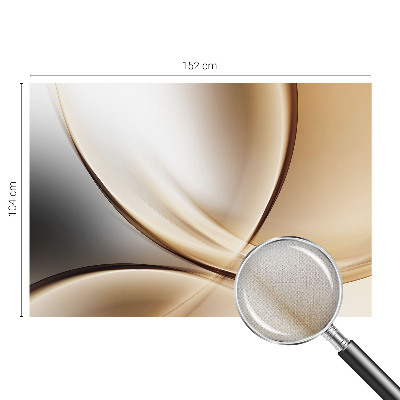 3D fototapet med rundade linjer